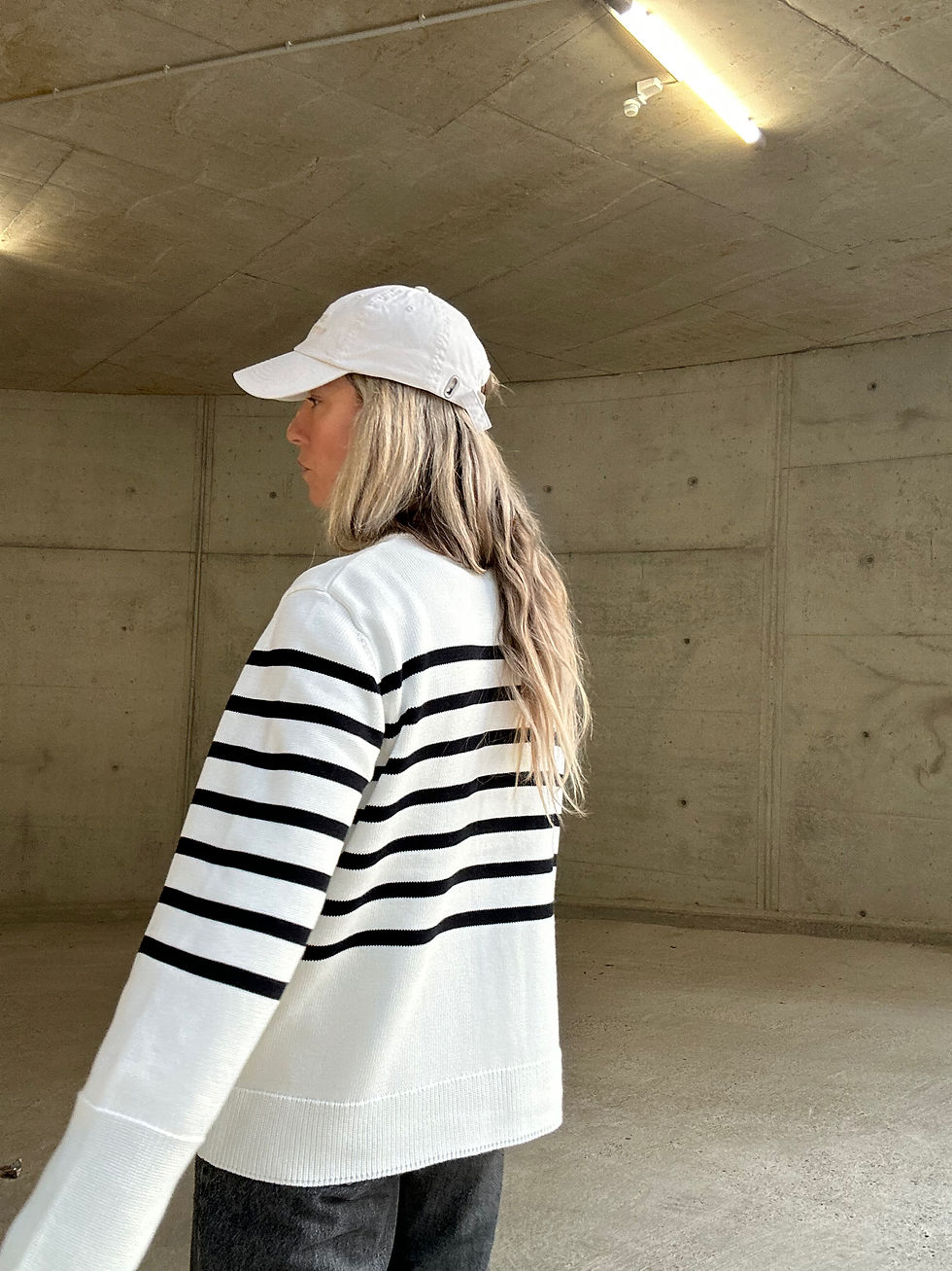 Miniaturbild: Striped Cotton Cardigan