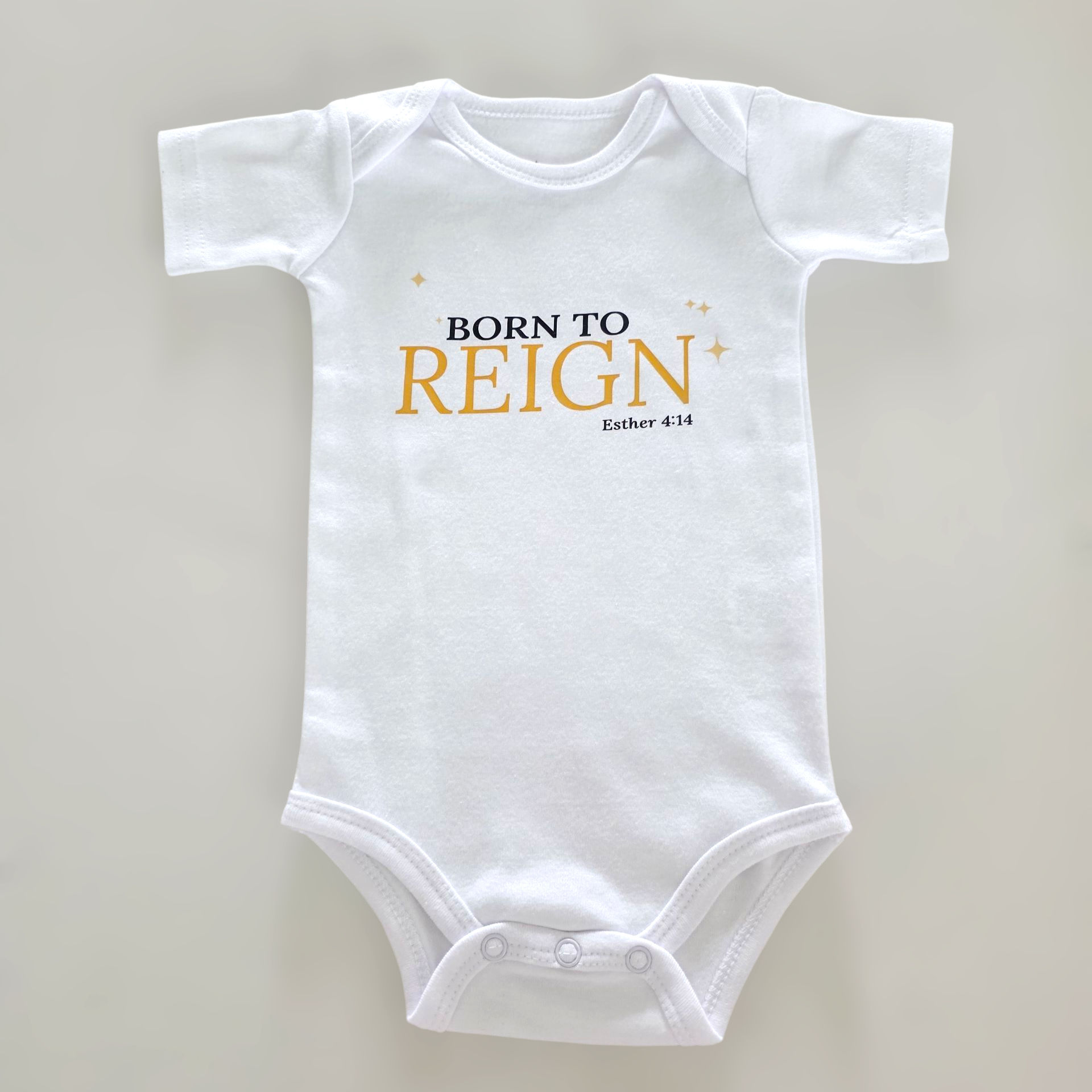 "Born to Reign" Premium Onesie - Short Sleeve