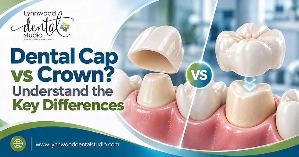 Difference between dental cap and crown in detail