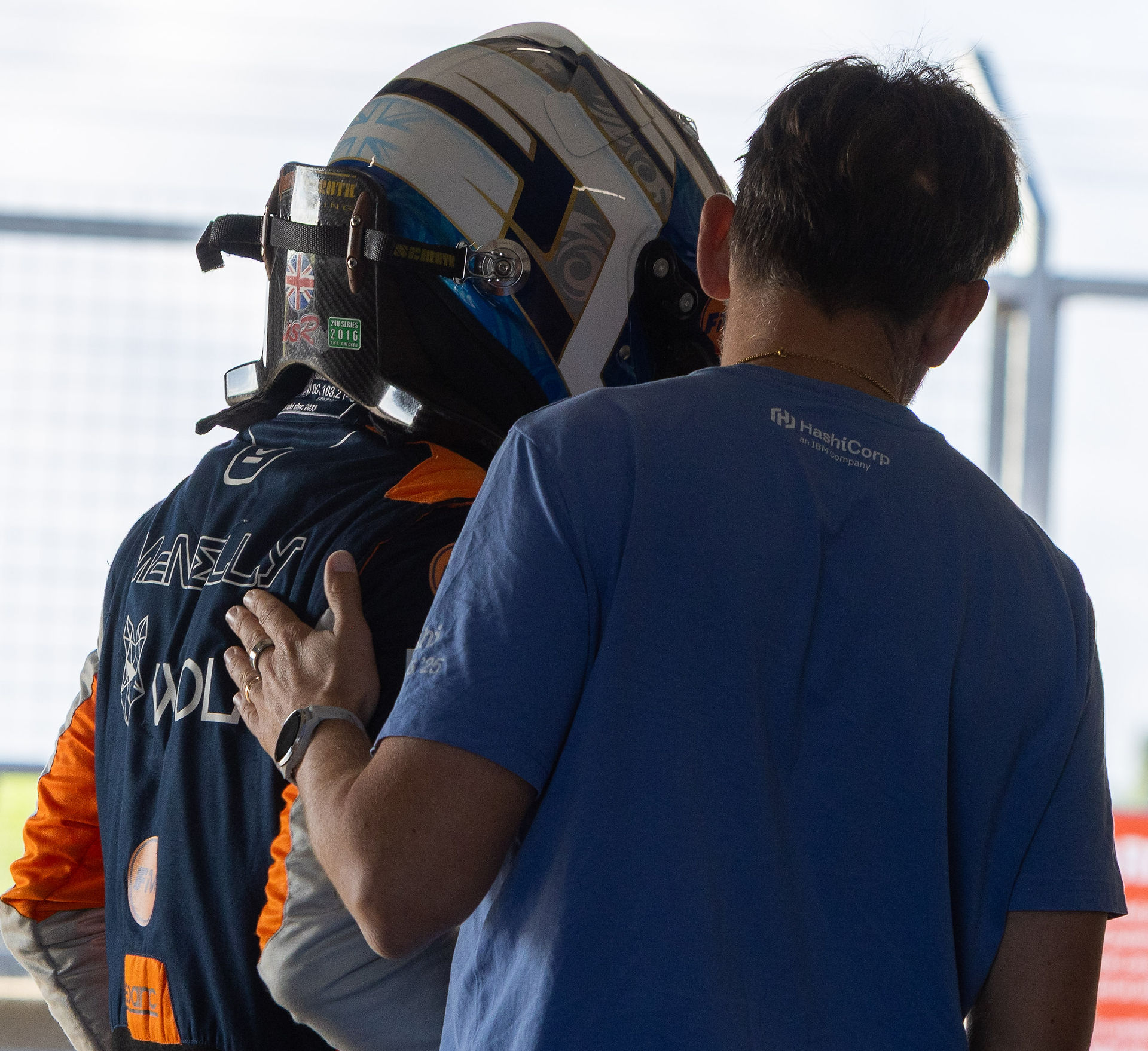 driver and support team