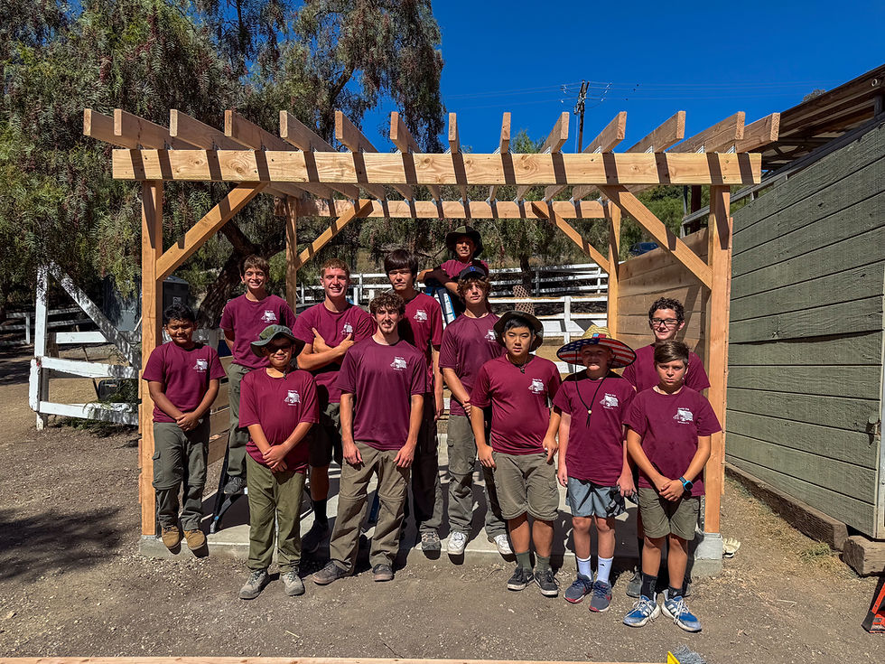 Seth Rowell’s Eagle Scout Project – Outdoor Schoolhouse for Ride to Fly