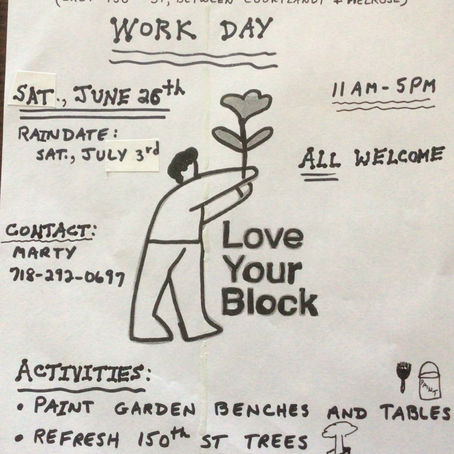 Neighborhood Advisory Garden Work Day- JUNE 26th, 2021