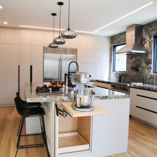 Modern Kitchen renovation in Menlo Park 
Storage solutions, Mixer lift.
by MiDa Interior design