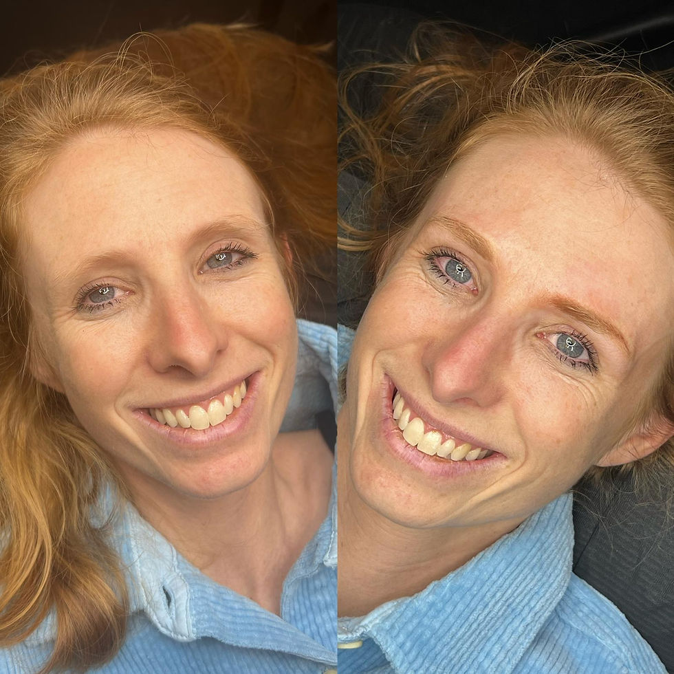 Powder brows resultaat bij Studio Volto Roeselare