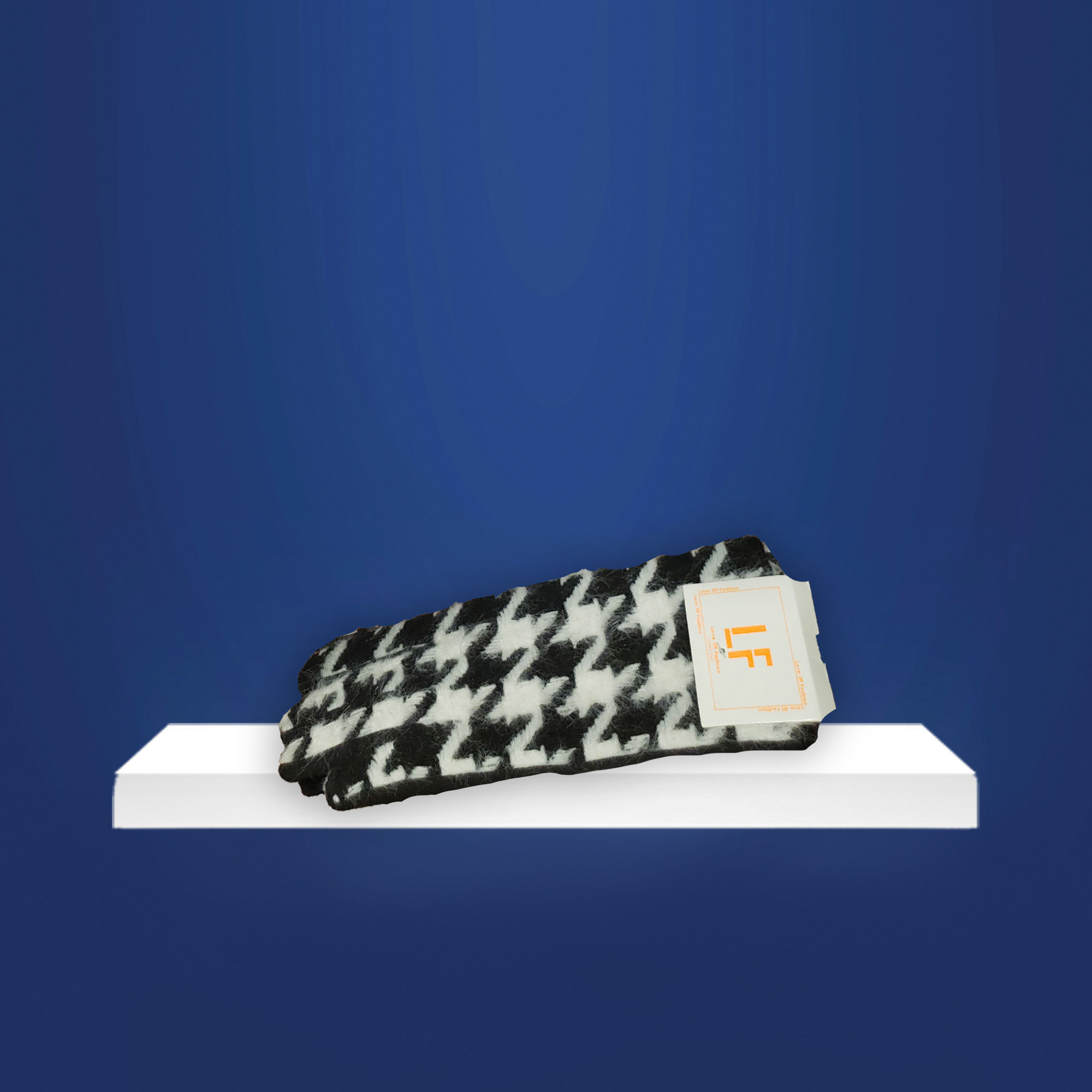 Hounds Tooth Print Gloves