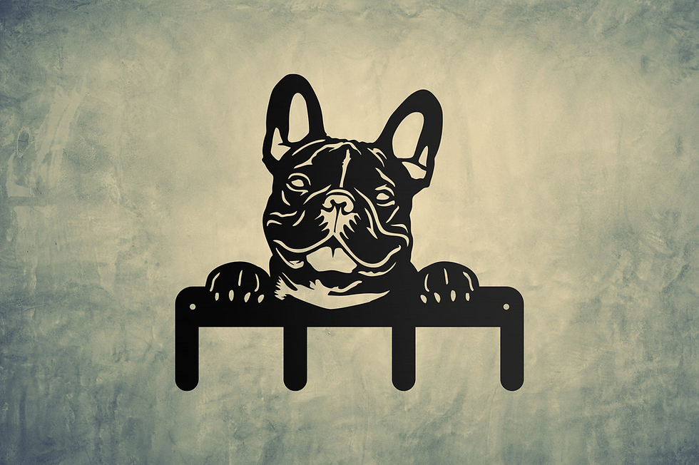 Miniaturbild: Leinengarderobe Portrait "French Bulldog" *Personalisierbar*