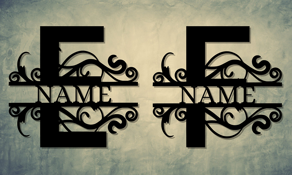 Miniaturbild: Ornamentales Monogramm *Personalisiert*