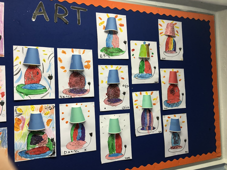 Lighting up our Senior Infant Corridor