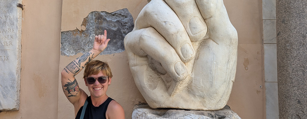 Remnants of the Colossus Statue of Constantine