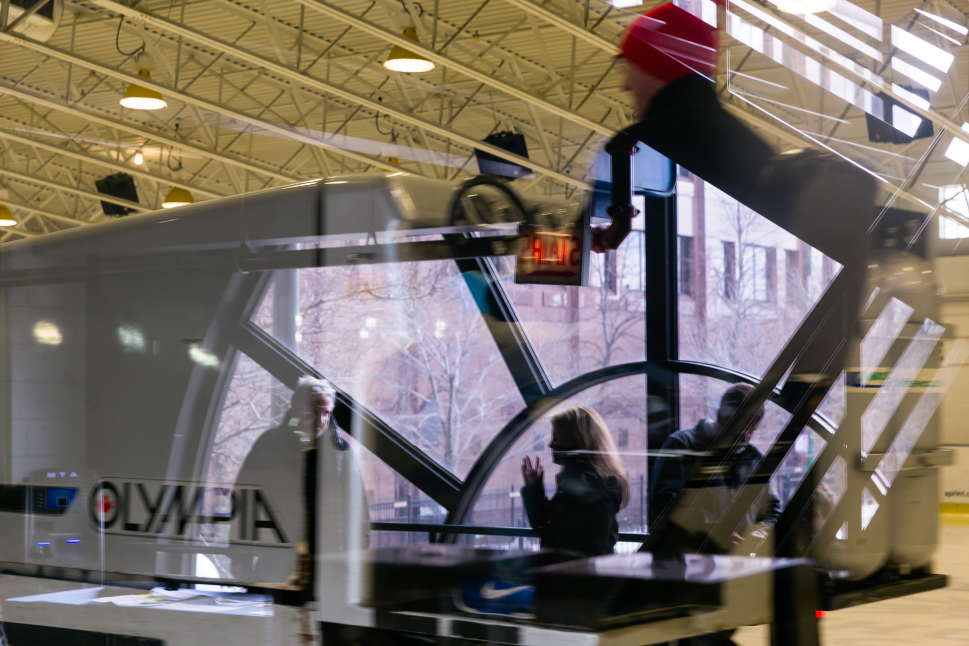 Zamboni and glass abstract
