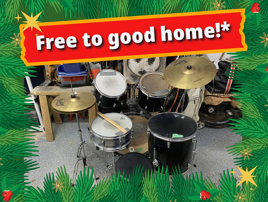 Drum kit giveaway at Cochrane Drum Tutor