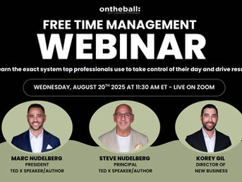 On the Ball to Host Free Time Management Webinar on August 20