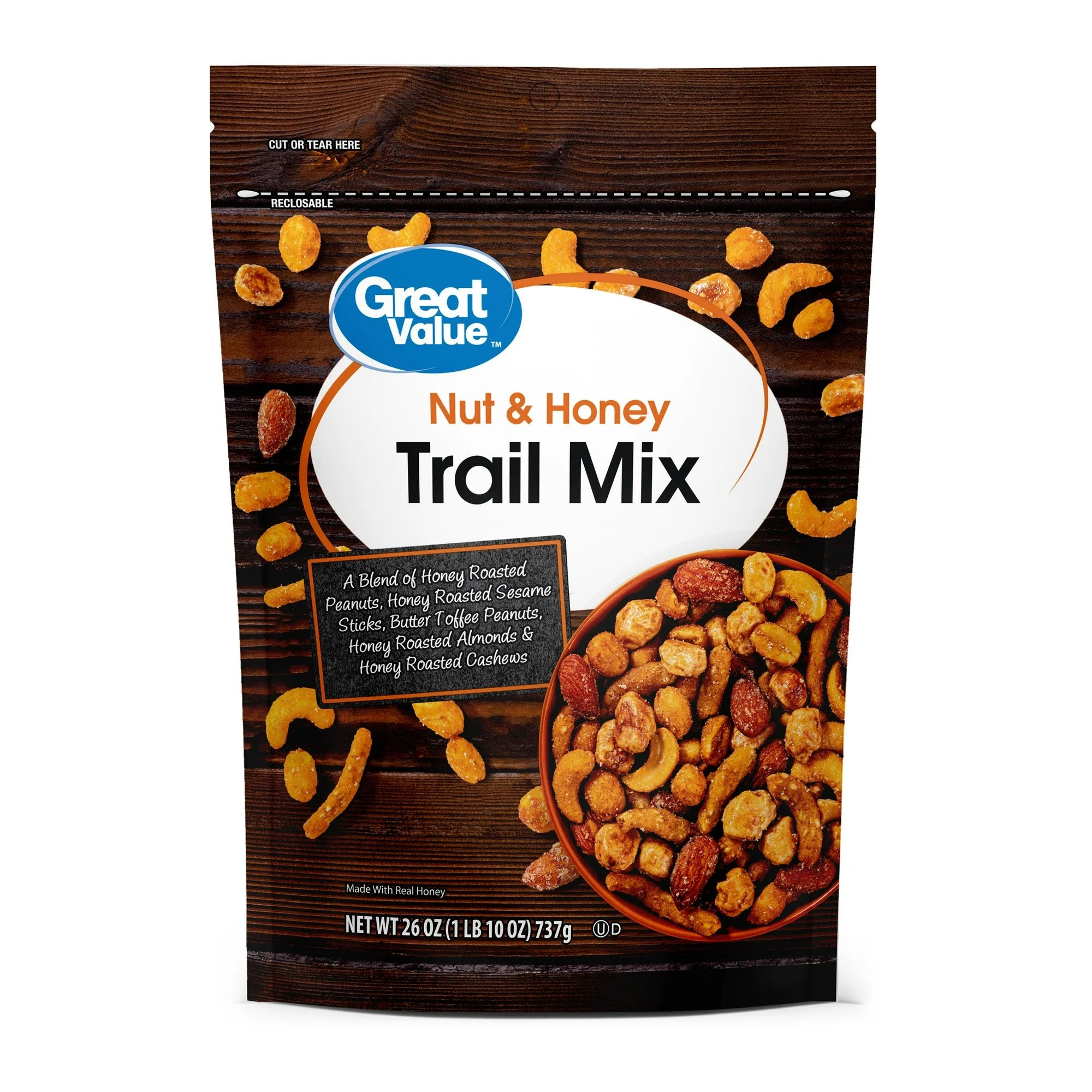 Great Value Nut & Honey Trail Mix 1.63 oz