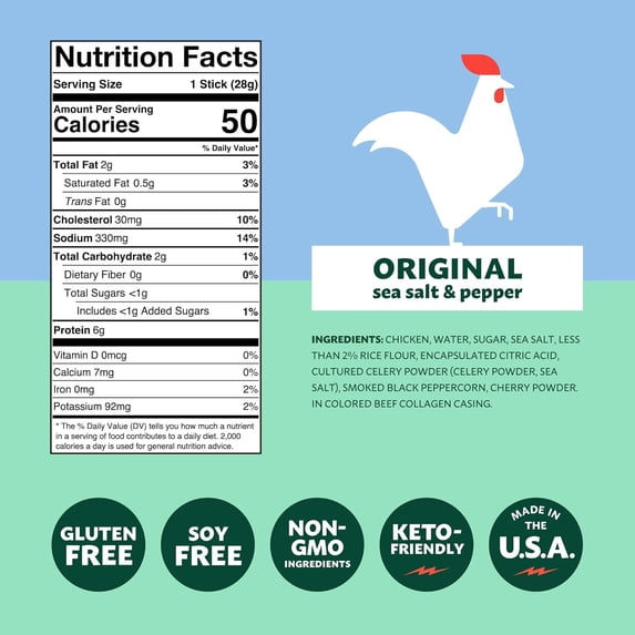 Thumbnail: Mighty Spark Chicken Snack Sticks - 4 oz