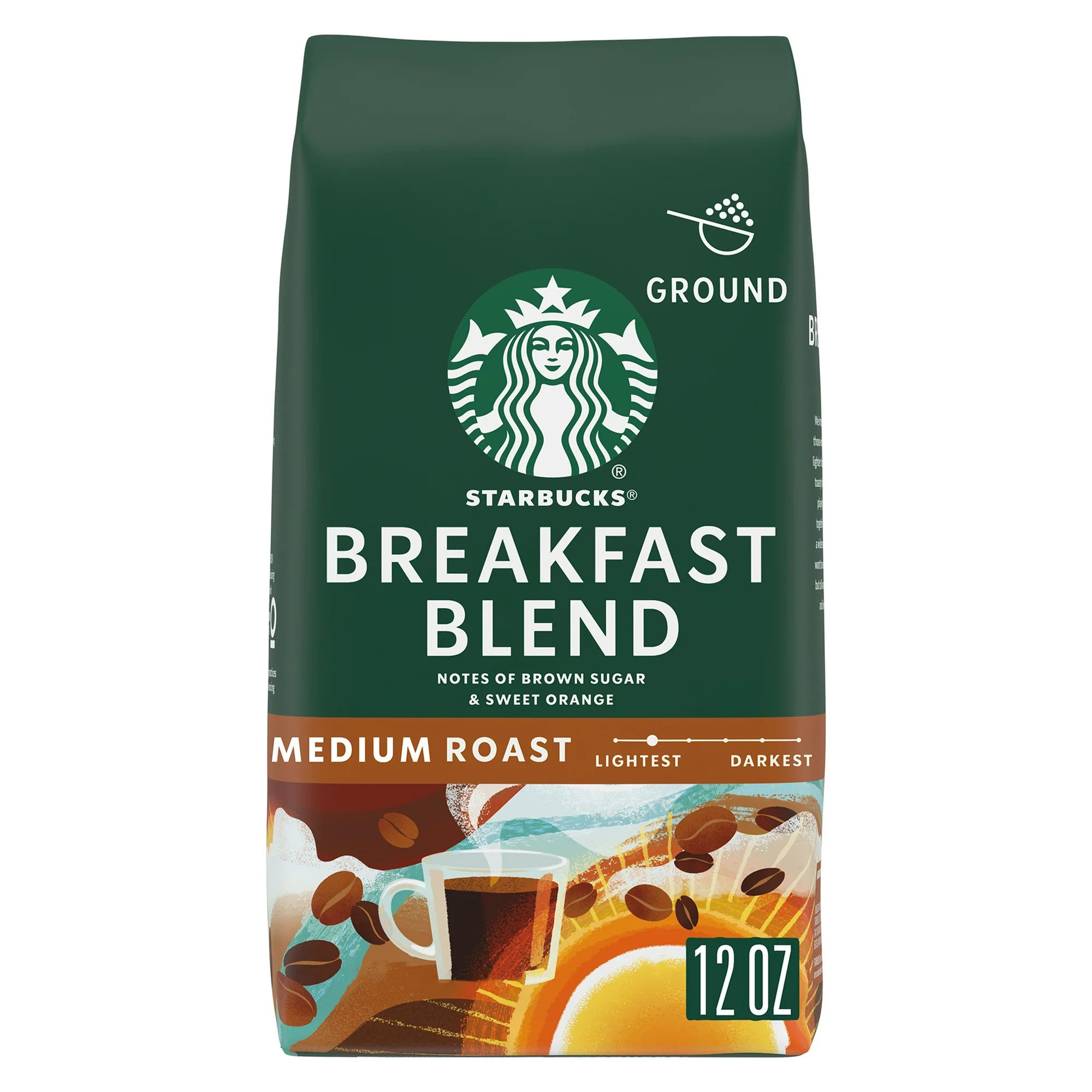 Starbucks Arabica Beans Breakfast Blend Ground Coffee 0.75 oz