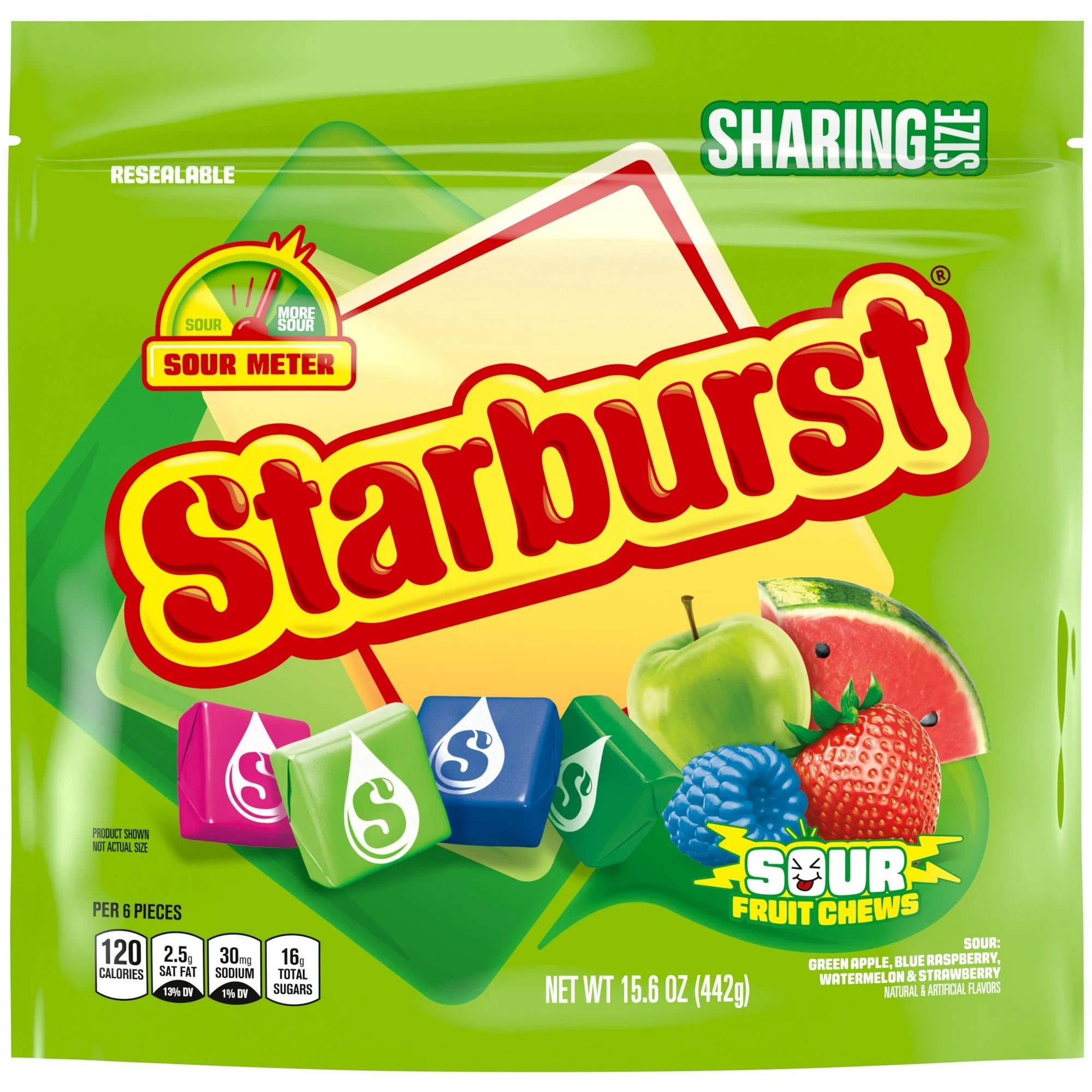 Starburst Sour Fruit Chews Sharing Size 0.98 oz
