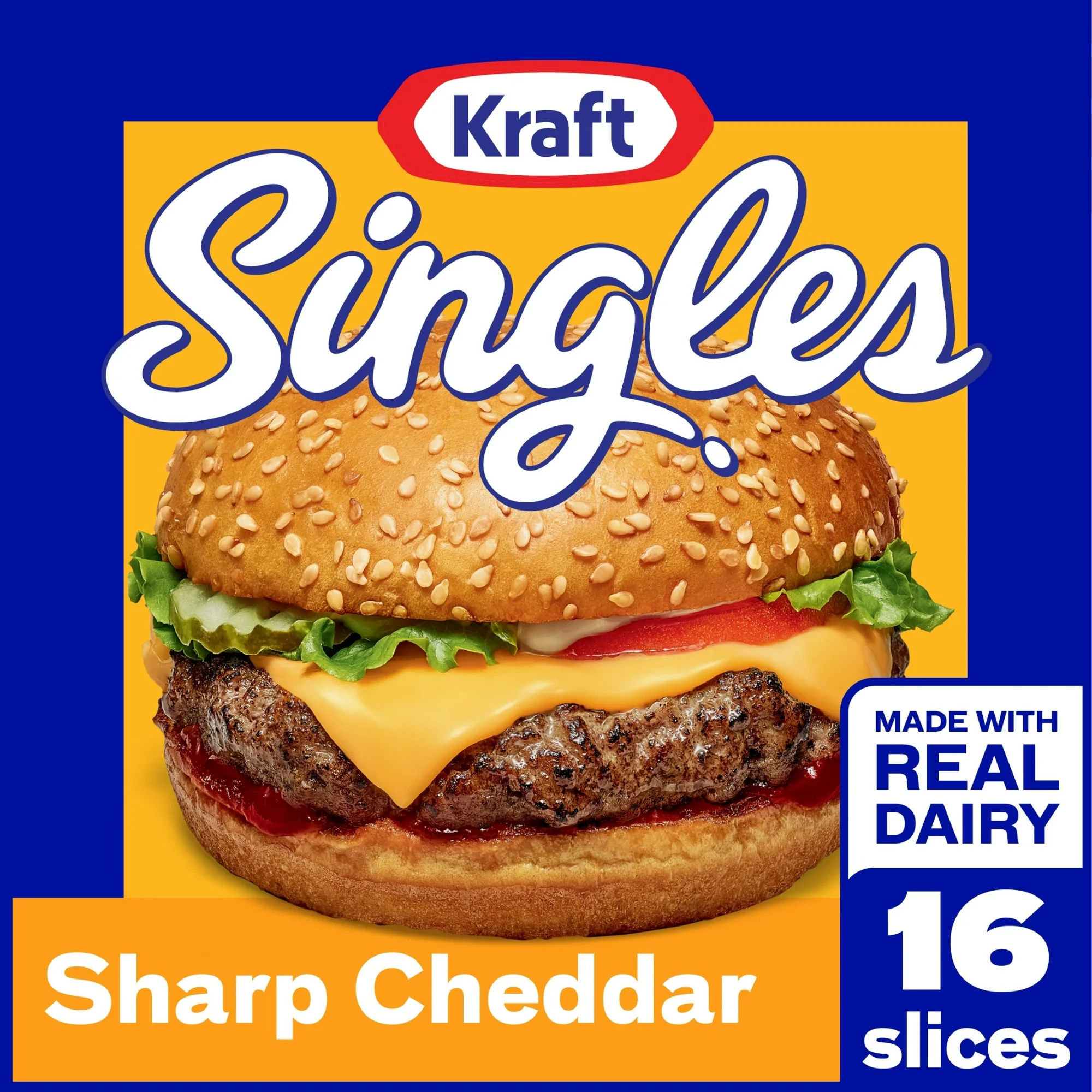 Kraft Singles Sharp Cheddar Slices
