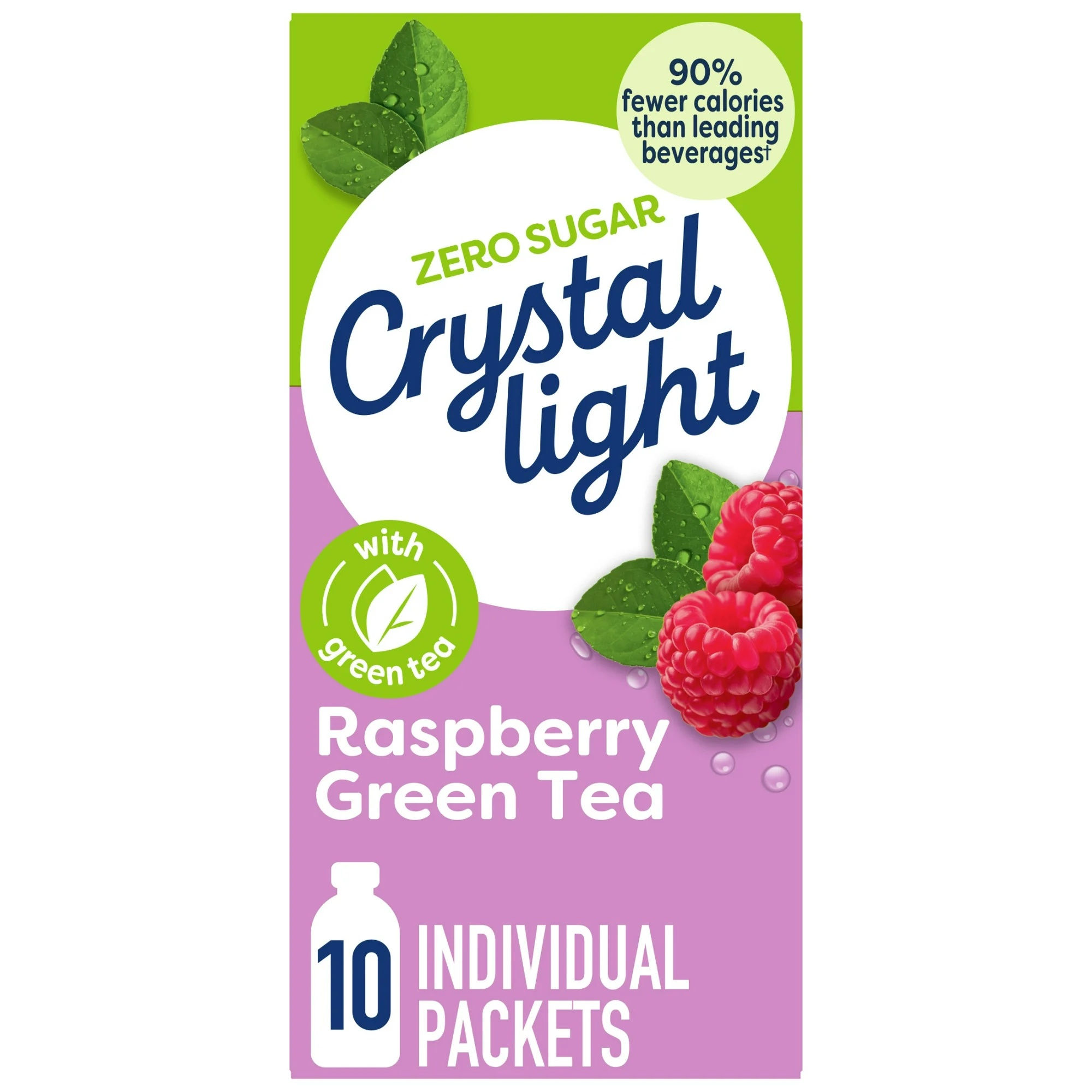 Crystal Light Raspberry Green Tea Drink Mix 0.19 oz