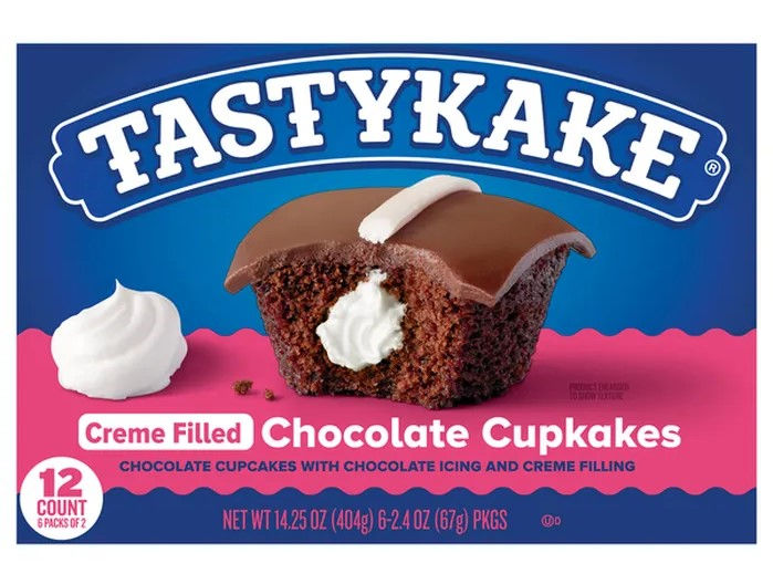 Tastykake Creme Filled Chocolate Cupcakes - 14.25 oz