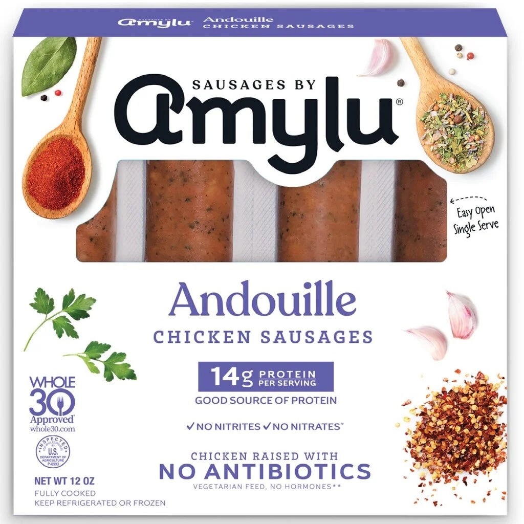 Amylu Foods Andouille Chicken Sausages 0.75 oz