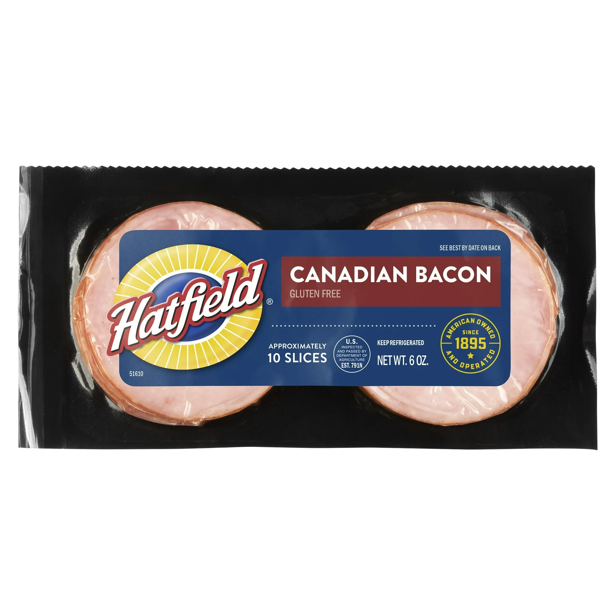 Hatfield Canadian Bacon Pork Cooked Sliced 0.38 oz