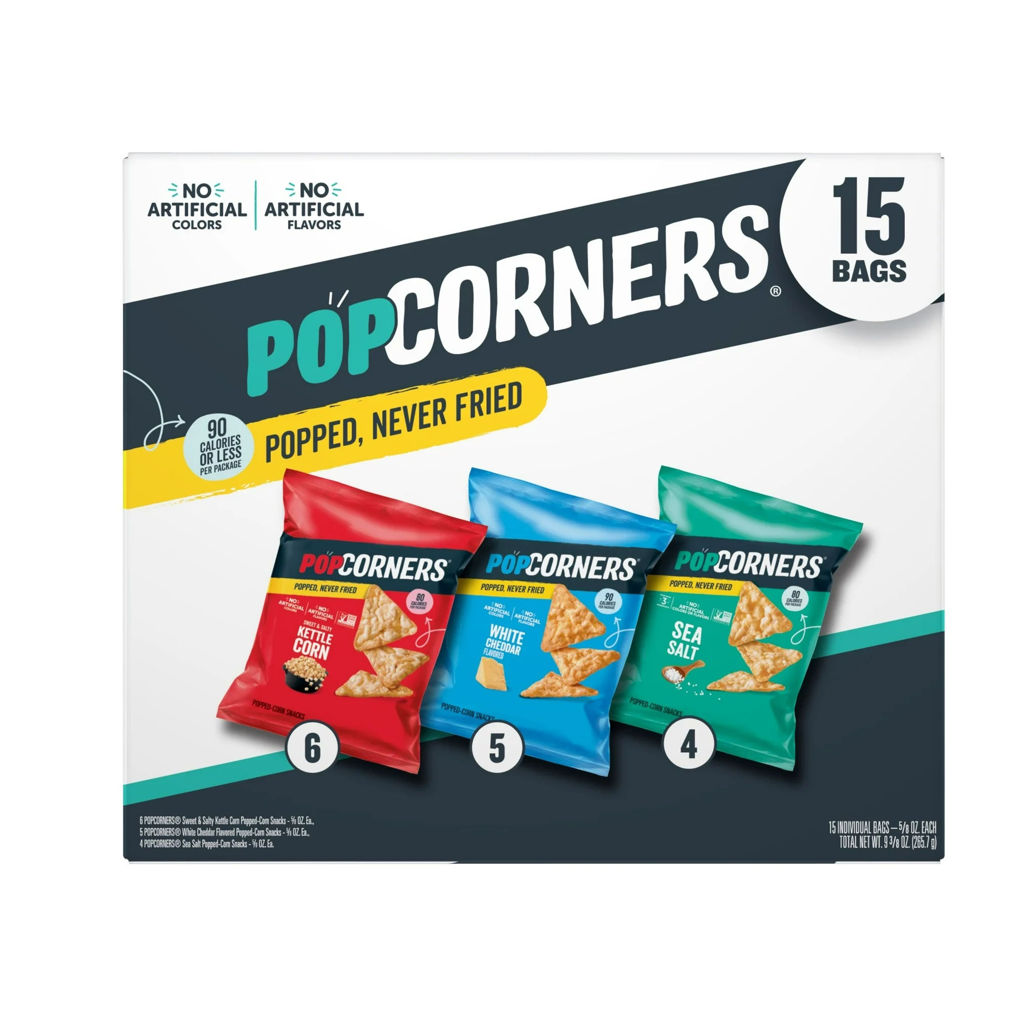 PopCorners Popped Corn Snack Chips Variety Pack - 9.5 oz