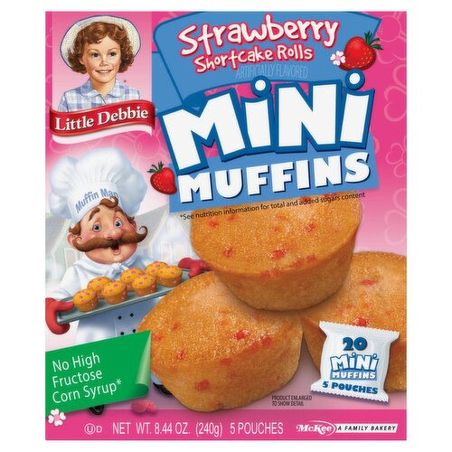 McKee Little Debbie Strawberry Shortcake Mini Muffins - 8.44 oz