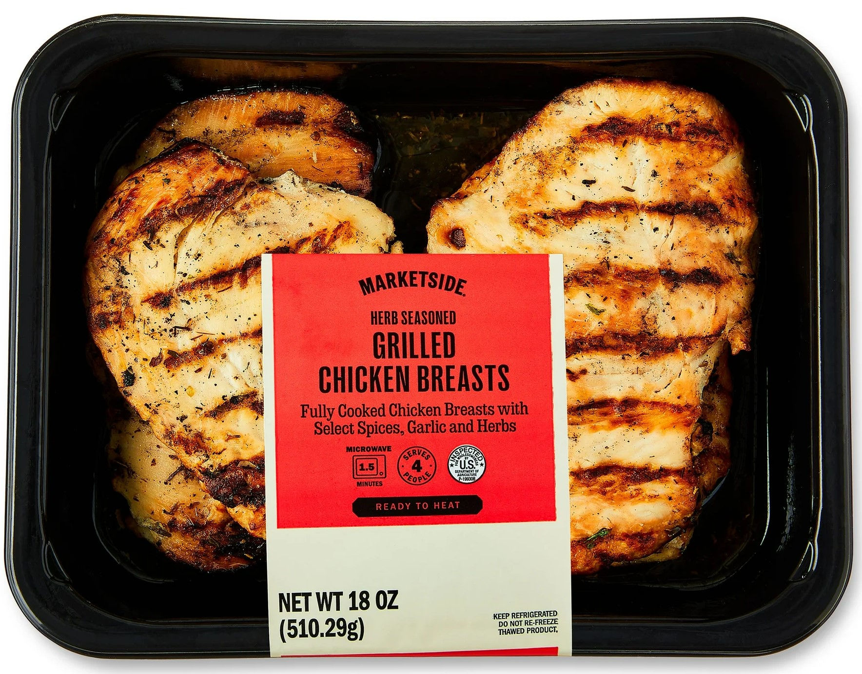 Marketside Herb Seasoned Grilled Chicken Breasts 1.13 oz