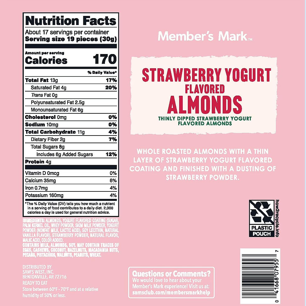 Thumbnail: Member’s Mark Strawberry Yogurt Almonds - 17.5 oz