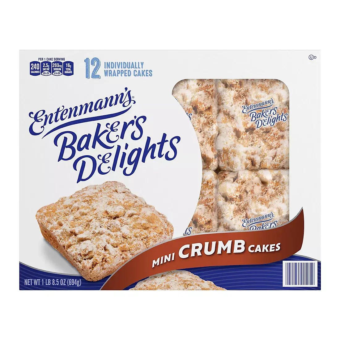 ENTENMANNS MINI CRUMB CAKE (12 PACK)