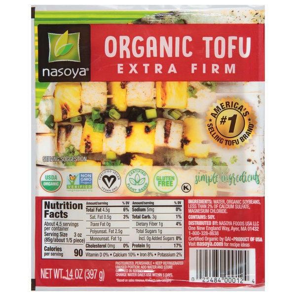 Nasoya Organic Extra Firm Tofu 0.88 oz