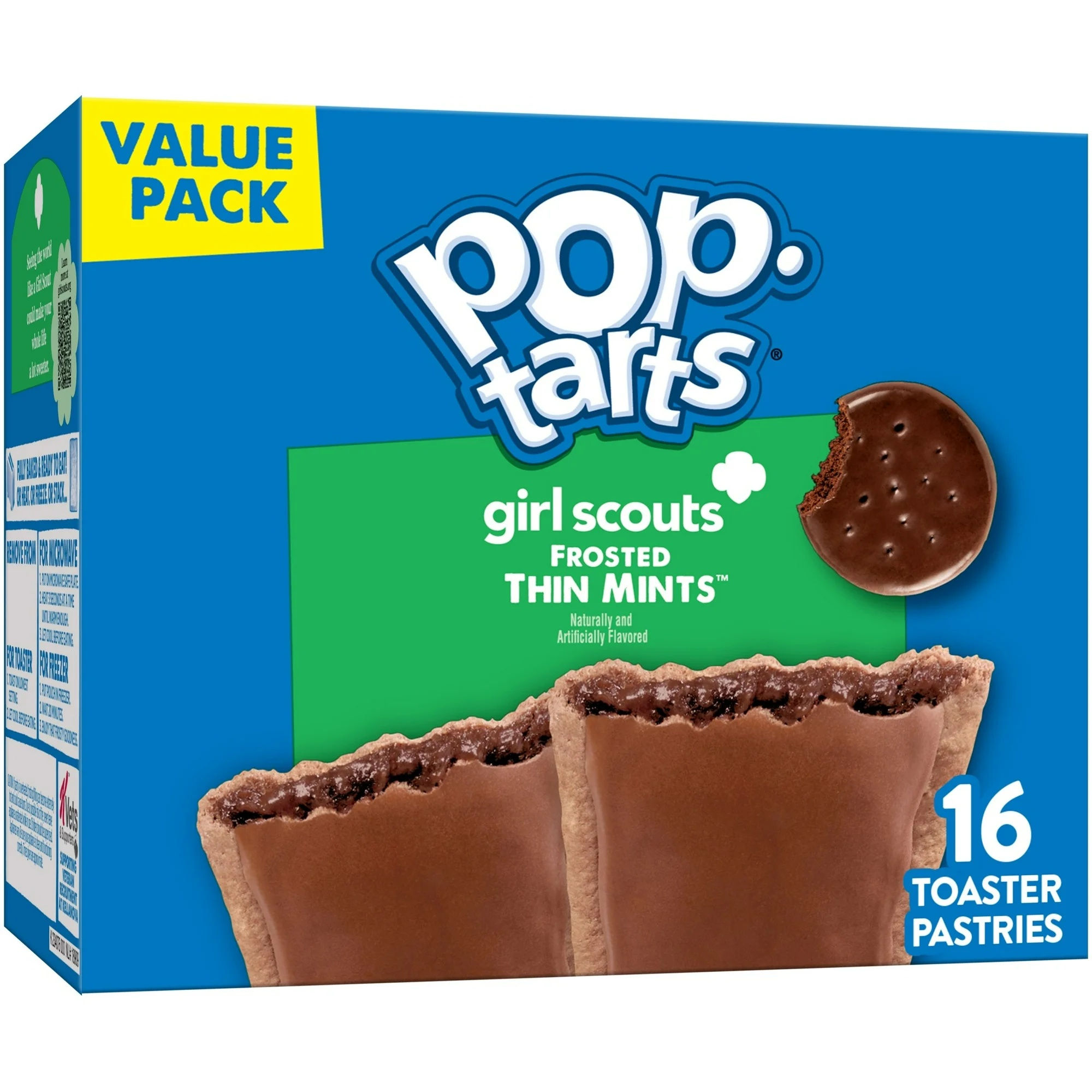 Pop-Tarts Frosted Thin Mints 16 Count 1.69 oz