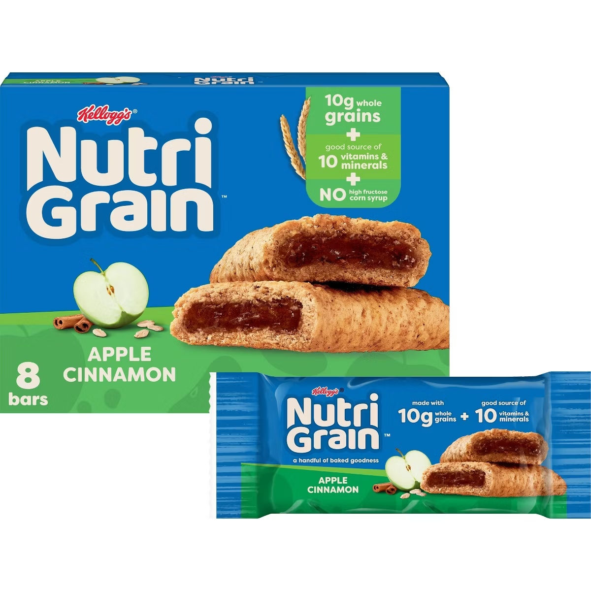 Nutri-Grain Apple Cinnamon Soft Baked Breakfast Bars 0.65 oz