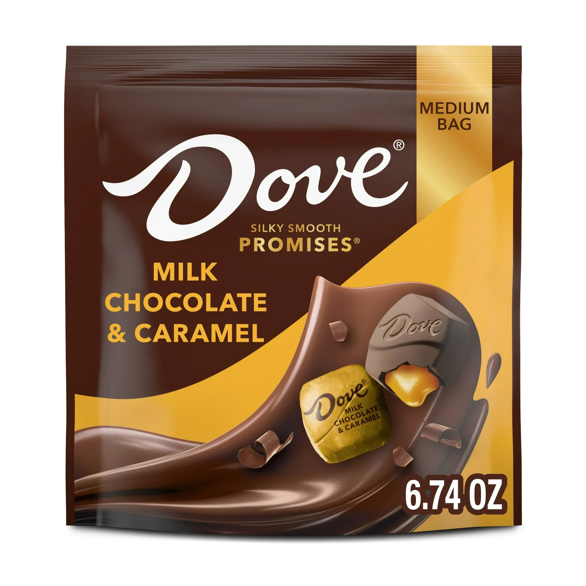 Dove Promises Milk Chocolate Caramel Candy 0.48 oz