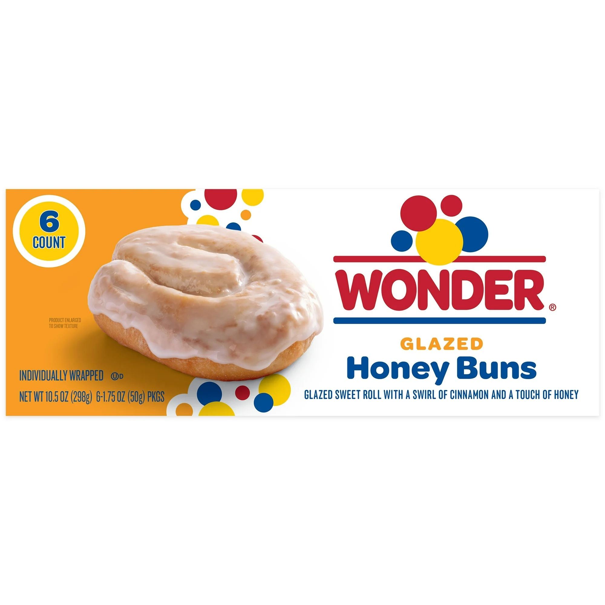 Wonder Glazed Honey Buns - 10.5 oz