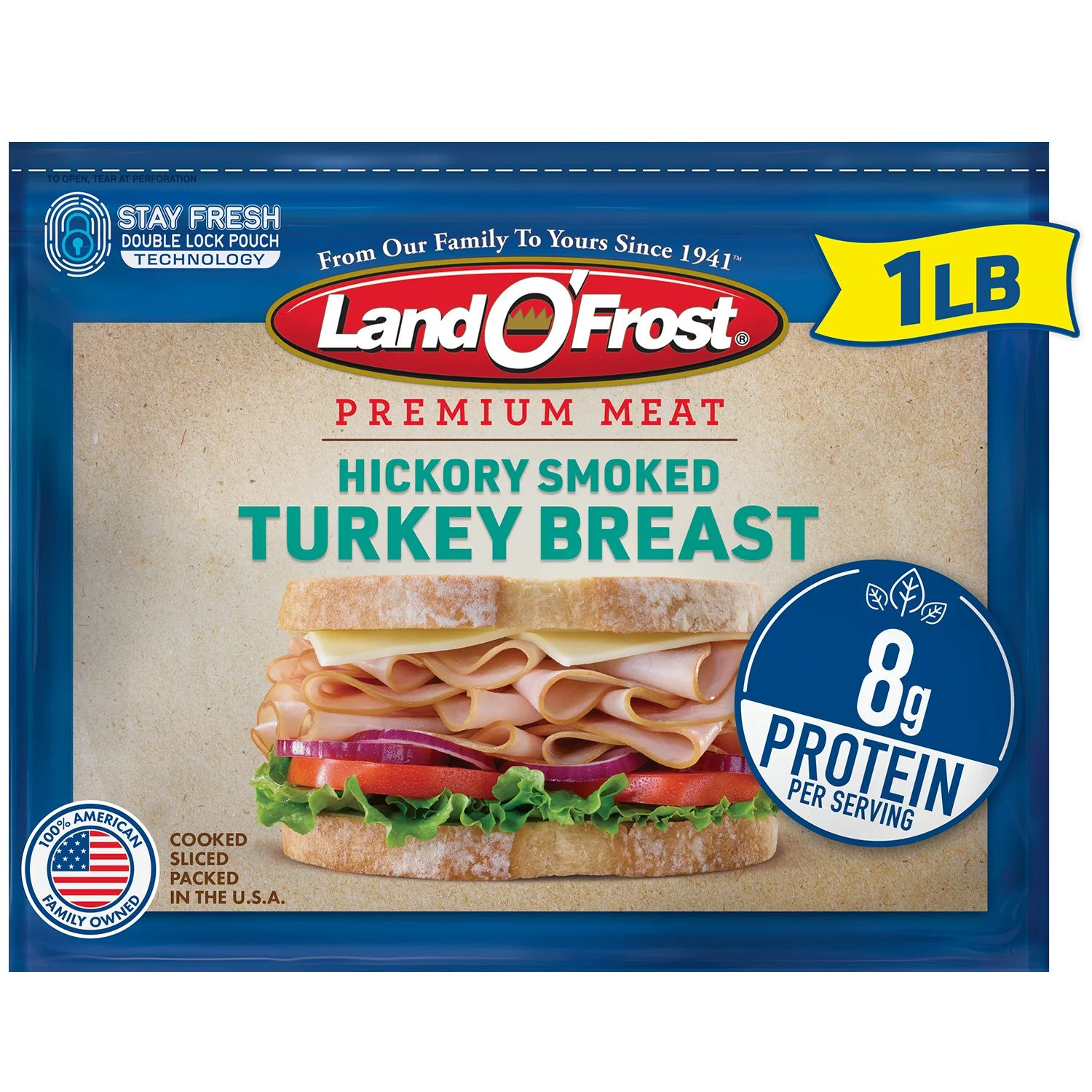 Land O’Frost Premium Hickory Smoked Turkey Breast 1 oz