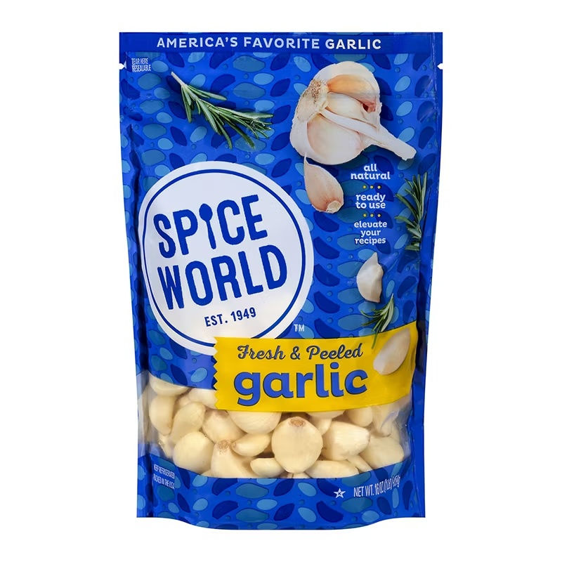 Spice World Fresh Peeled Garlic 1 oz