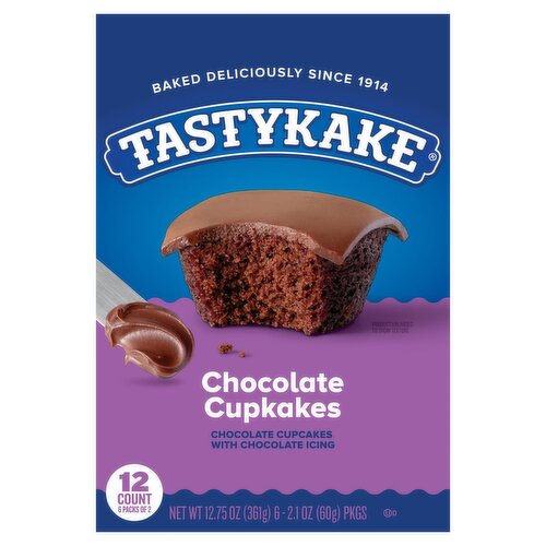 Tastykake Chocolate Cupcakes with Chocolate Icing - 12.75 oz