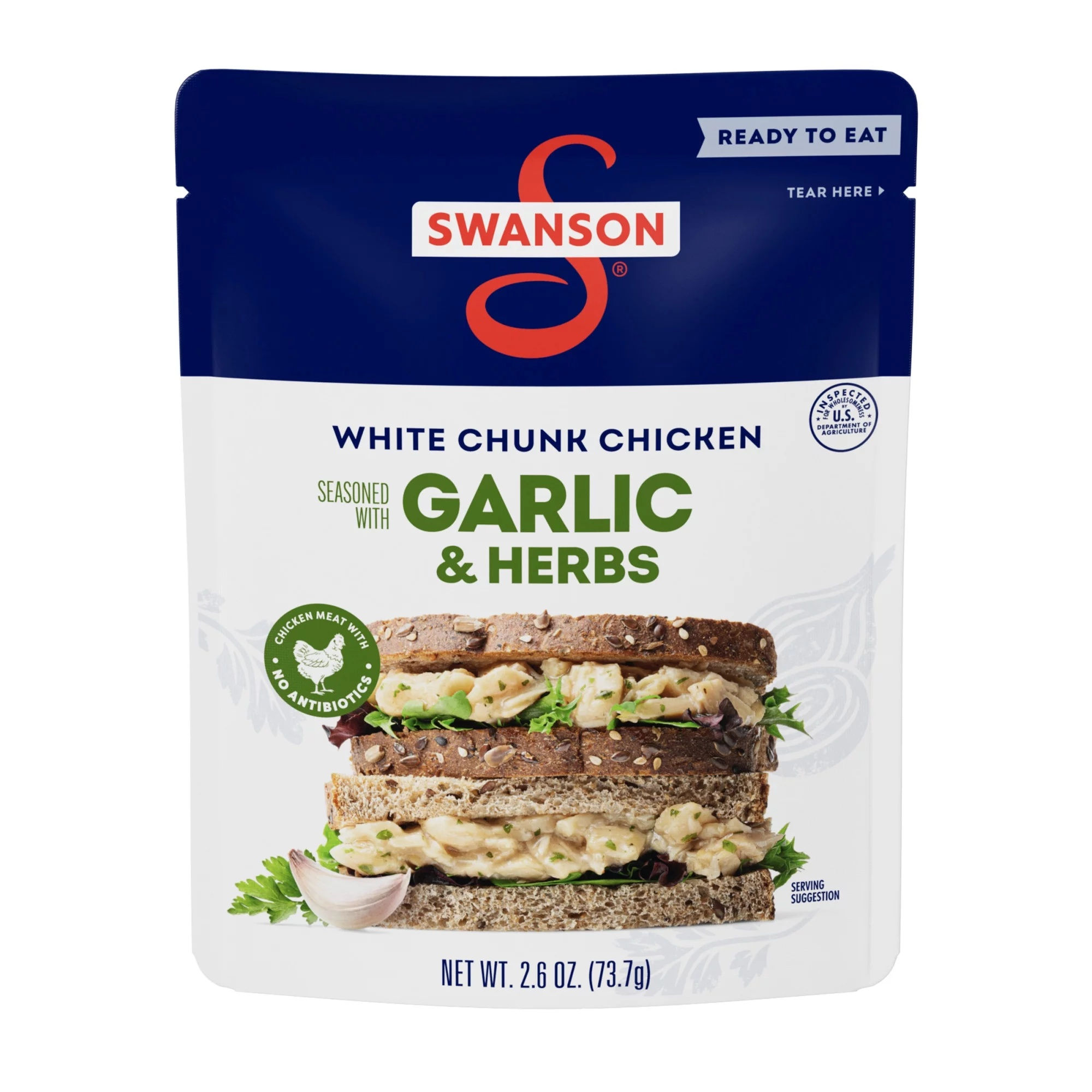 Swanson Garlic and Herbs White Chunk Chicken 0.16 oz