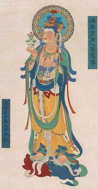 Copied Painting of Mogao Murals by Zhang Daqian