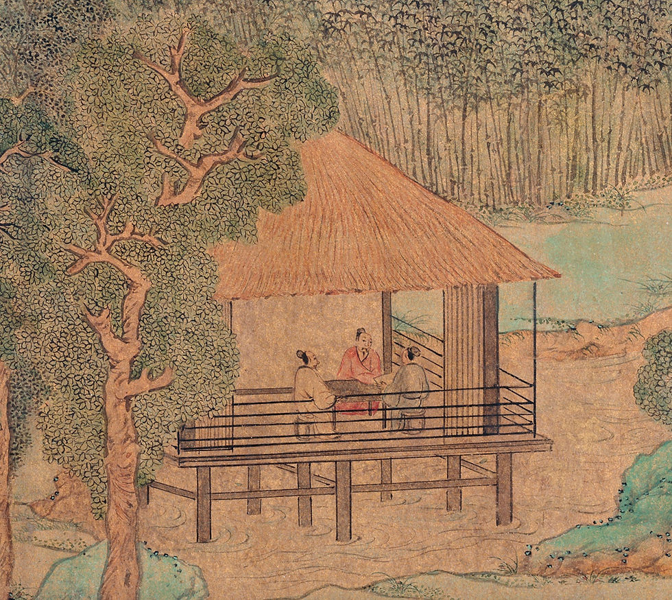 Thumbnail: Gathering for the Xiuxi Ritual at Lanting Pavilion: Ming Painting Printable