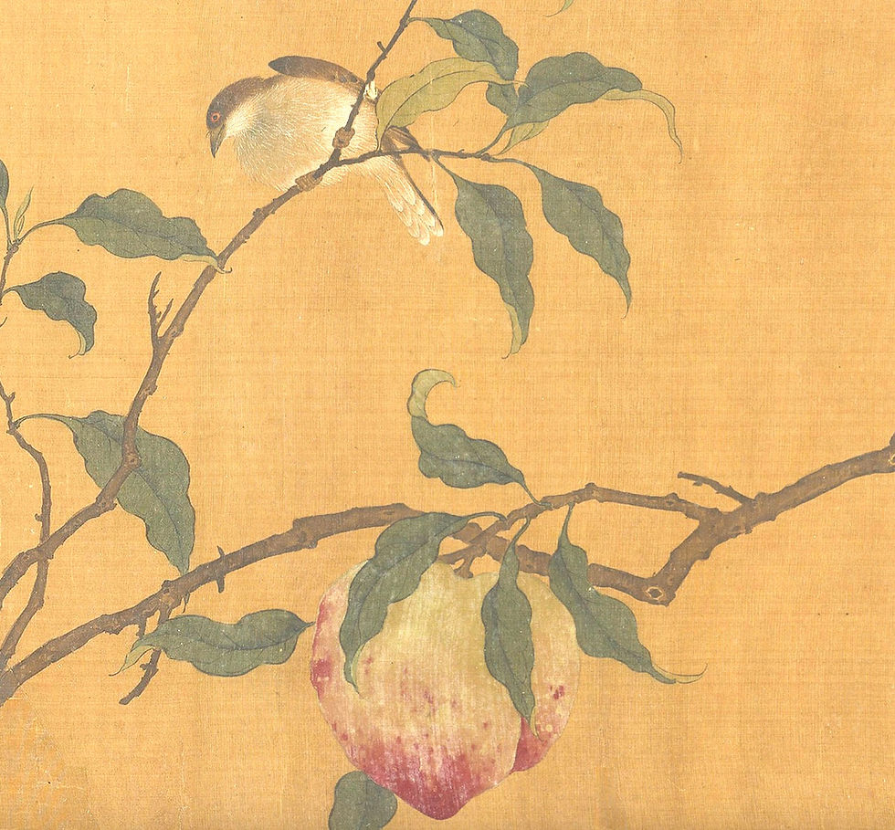 Thumbnail: Cyan Birds Qing Niao Painting from Song Dynasty Digital Art Printable