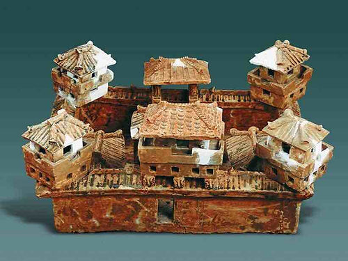 Pottery Model of Noble's Fortress (Wu Bao) in the Three Kingdoms Era