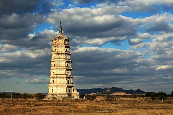 Qingzhou pagoda of the Liao Dynasty (907 — 1125) in Inner Mongolia