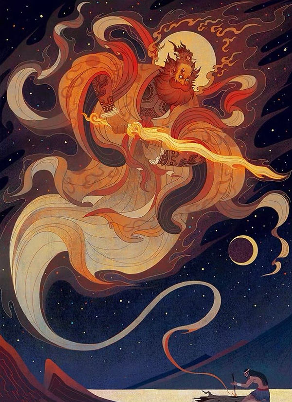 Zhu Rong the God of Fire, Summer, and South