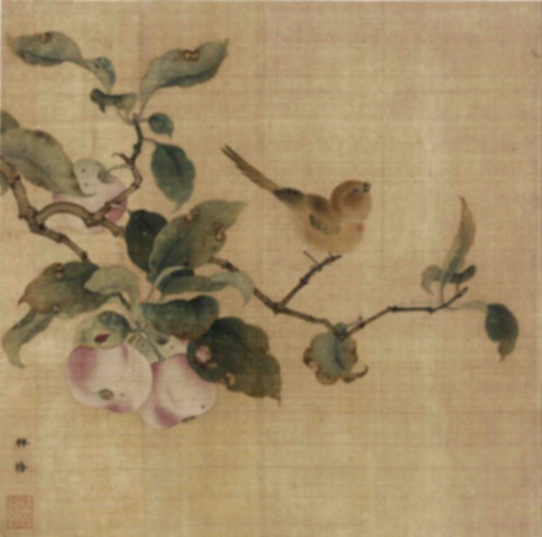 Ripe Fruits Attract Birds: Song Dynasty Floral and Bird Painting Printable