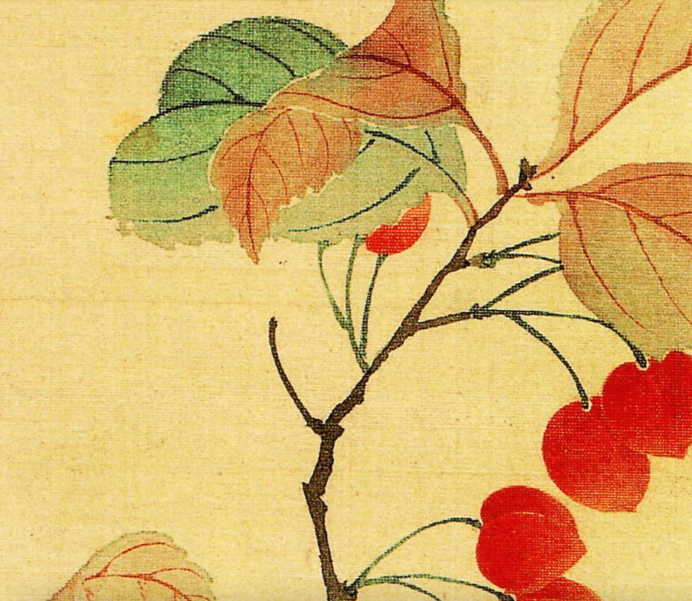 Thumbnail: Autumn Begonia: Qing Dynasty Flower and Bird Painting Printable