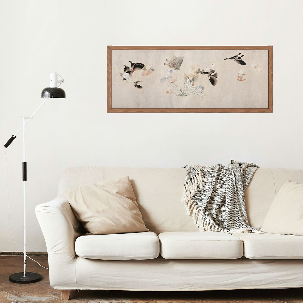 Thumbnail: Flowers and Butterflies: Qing Dynasty Animals Painting Printable