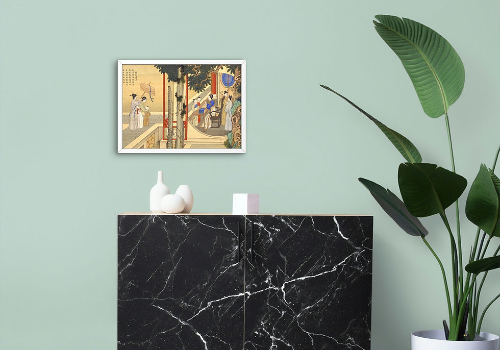 Thumbnail: Instructing the Princes: Empress Figures Painting Art Digital Printable