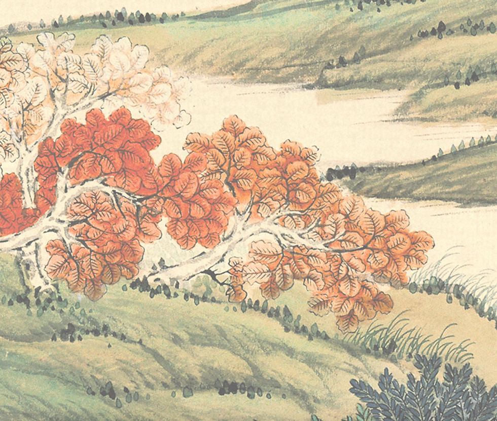 Thumbnail: Northern Great Wall Scenic Splendor: Qing Dynasty Landscape Painting Printable